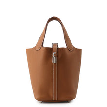 将图像加载到图库查看器中，HERMES Picotin Lock Gold Taurillon Clemence Size PM
