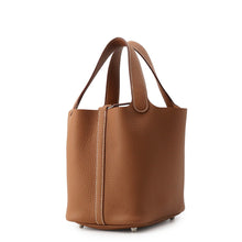 将图像加载到图库查看器中，HERMES Picotin Lock Gold Taurillon Clemence Size PM
