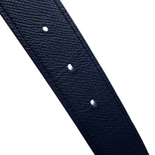 将图像加载到图库查看器中，HERMES Rider Belt Size 90 Caban/White Epsom
