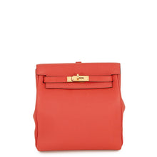 将图像加载到图库查看器中，HERMES Kelly Ad Rouge Pivoine Togo Leather Size PM
