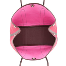 Load image into Gallery viewer, HERMES Garden Party Verso Ruby/RougeSellier/Rose Bubble Gum Toile Officier Negonda Leather Size TPM
