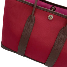 Load image into Gallery viewer, HERMES Garden Party Verso Ruby/RougeSellier/Rose Bubble Gum Toile Officier Negonda Leather Size TPM
