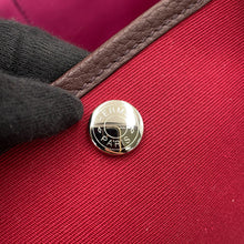 Load image into Gallery viewer, HERMES Garden Party Verso Ruby/RougeSellier/Rose Bubble Gum Toile Officier Negonda Leather Size TPM
