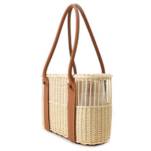 将图像加载到图库查看器中，HERMES Bottlebasket Park Gold Willow wood, Taurillon, squirrel
