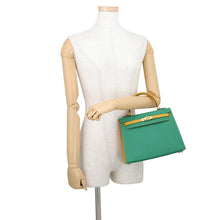 Load image into Gallery viewer, HERMES Kelly SPO (Outside) Catus/Jaune d'or Epsom Size 25

