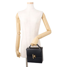 Load image into Gallery viewer, HERMES Cinetic 2way Bag Black Tadelakt Leather
