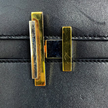 Load image into Gallery viewer, HERMES Cinetic 2way Bag Black Tadelakt Leather
