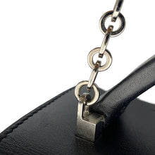 Load image into Gallery viewer, HERMES Cinetic 2way Bag Black Tadelakt Leather
