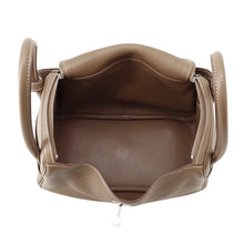 将图像加载到图库查看器中，HERMES Lindy Etoupe Taurillon Clemence Size 26
