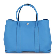 HERMES Garden Party Cobalt Negonda Leather Size PM