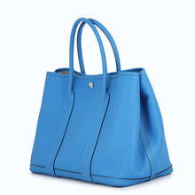 将图像加载到图库查看器中，HERMES Garden Party Cobalt Negonda Leather Size PM
