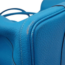 将图像加载到图库查看器中，HERMES Garden Party Cobalt Negonda Leather Size PM
