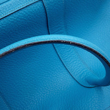 将图像加载到图库查看器中，HERMES Garden Party Cobalt Negonda Leather Size PM
