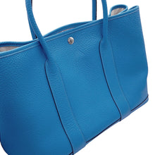 将图像加载到图库查看器中，HERMES Garden Party Cobalt Negonda Leather Size PM
