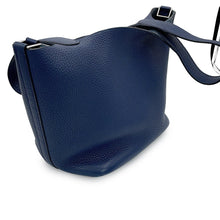 将图像加载到图库查看器中，HERMES Picotin Lock Blue Saphir Taurillon Clemence Size PM
