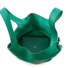 将图像加载到图库查看器中，HERMES Picotin Lock Vert Vertigo Taurillon Clemence Size PM
