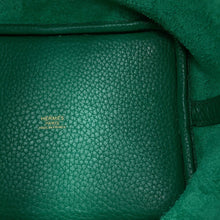 将图像加载到图库查看器中，HERMES Picotin Lock Vert Vertigo Taurillon Clemence Size PM
