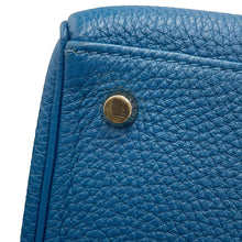 Load image into Gallery viewer, HERMES Kelly Retourne Blue de Galice Togo Leather Size 28
