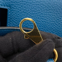 Load image into Gallery viewer, HERMES Kelly Retourne Blue de Galice Togo Leather Size 28
