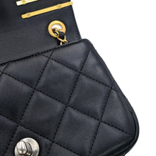 Load image into Gallery viewer, CHANEL Matelasse Flap ChainShoulder Bag BlackAS2979-B07261-94305 Lambskin Faux Pearl Rhinestone Size 18
