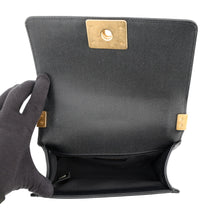 Load image into Gallery viewer, CHANEL Boy Chanel ChainShoulder Bag BlackA67085 Caviar Leather Size Small
