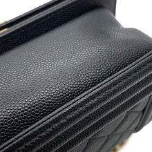 Load image into Gallery viewer, CHANEL Boy Chanel ChainShoulder Bag BlackA67085 Caviar Leather Size Small
