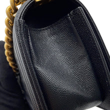 Load image into Gallery viewer, CHANEL Boy Chanel ChainShoulder Bag BlackA67085 Caviar Leather Size Small

