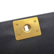 Load image into Gallery viewer, CHANEL Boy Chanel Chain Shoulder Bag BlackA67086 Caviar Leather Size 25
