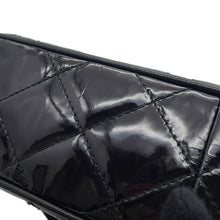Load image into Gallery viewer, CHANEL Matelasse fringed chain shoulder bag Black Patent Leather
