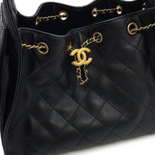 将图像加载到图库查看器中，CHANEL CHANEL25 ChainShoulder Bag BlackAS5293 Caviar Leather Size Small
