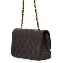 Load image into Gallery viewer, CHANEL Diana Chain Shoulder Bag Dark BrownA01164 Lambskin Size 23
