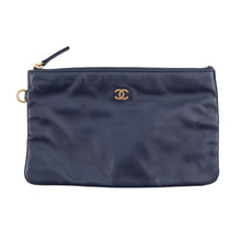 将图像加载到图库查看器中，CHANEL CHANEL22 ChainShoulder Bag NavyAS3260 Shiny Calf Leather Size Small
