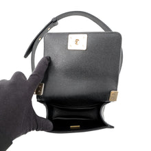 将图像加载到图库查看器中，CHANEL Boy Chanel Mini Chevron ChainShoulder Bag BlackA67364 Caviar Leather Size Mini
