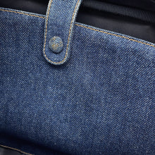 将图像加载到图库查看器中，CHANEL CC Logo 2-Way Vanity Bag BlueA07061 Denim
