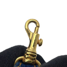 将图像加载到图库查看器中，CHANEL CC Logo 2-Way Vanity Bag BlueA07061 Denim
