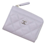 CHANEL Matelasse fragment case PurpleAP4893 Caviar Leather