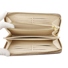 将图像加载到图库查看器中，LOUIS VUITTON Zippy Wallet Crème / Bois de RoseM80116 Monogram Empreinte Leather
