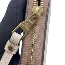 将图像加载到图库查看器中，LOUIS VUITTON Zippy Wallet Crème / Bois de RoseM80116 Monogram Empreinte Leather
