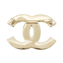 Load image into Gallery viewer, CHANEL CC Logo Brooch White Metal
