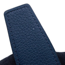 将图像加载到图库查看器中，HERMES Yachting Chaine d'Ancre Belt Size 85 Black/Blue Nuit Swift Leather Togo Leather
