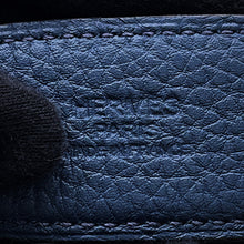 将图像加载到图库查看器中，HERMES Yachting Chaine d'Ancre Belt Size 85 Black/Blue Nuit Swift Leather Togo Leather
