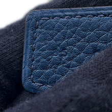 将图像加载到图库查看器中，HERMES Yachting Chaine d'Ancre Belt Size 85 Black/Blue Nuit Swift Leather Togo Leather
