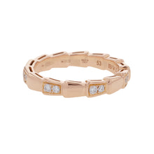 Load image into Gallery viewer, BVLGARI Serpenti Viper Ring Size 53/#13353270 18K Pink Gold
