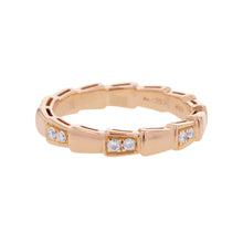 Load image into Gallery viewer, BVLGARI Serpenti Viper Ring Size 53/#13353270 18K Pink Gold
