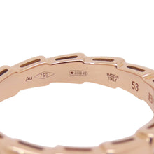 Load image into Gallery viewer, BVLGARI Serpenti Viper Ring Size 53/#13353270 18K Pink Gold
