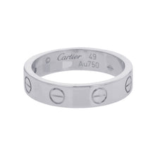 Load image into Gallery viewer, CARTIER Love Ring Size Small/49/#9B4050552/B4050500 18K White Gold
