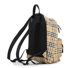 将图像加载到图库查看器中，BURBERRY Vintage Check Backpack Beige8069749 Canvas
