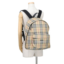 将图像加载到图库查看器中，BURBERRY Vintage Check Backpack Beige8069749 Canvas
