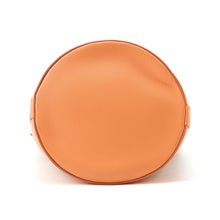 Load image into Gallery viewer, BVLGARI Serpenti Forever Bucket Bag Orange Calf Leather Rattan
