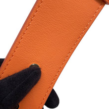 Load image into Gallery viewer, BVLGARI Serpenti Forever Bucket Bag Orange Calf Leather Rattan
